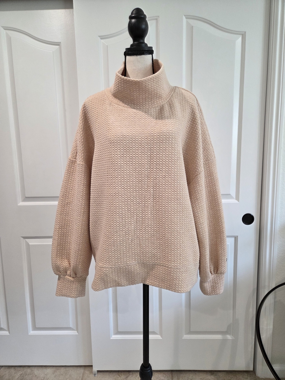 CALIA by Carrie Underwood Soft Cream Cowl Neck Sweater